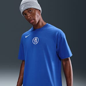 Chelsea FC Nike シャツ ホワイト/ブルー Chelsea F.C. Men's Nike Total 90 Football T-Shirt. Nike ZA